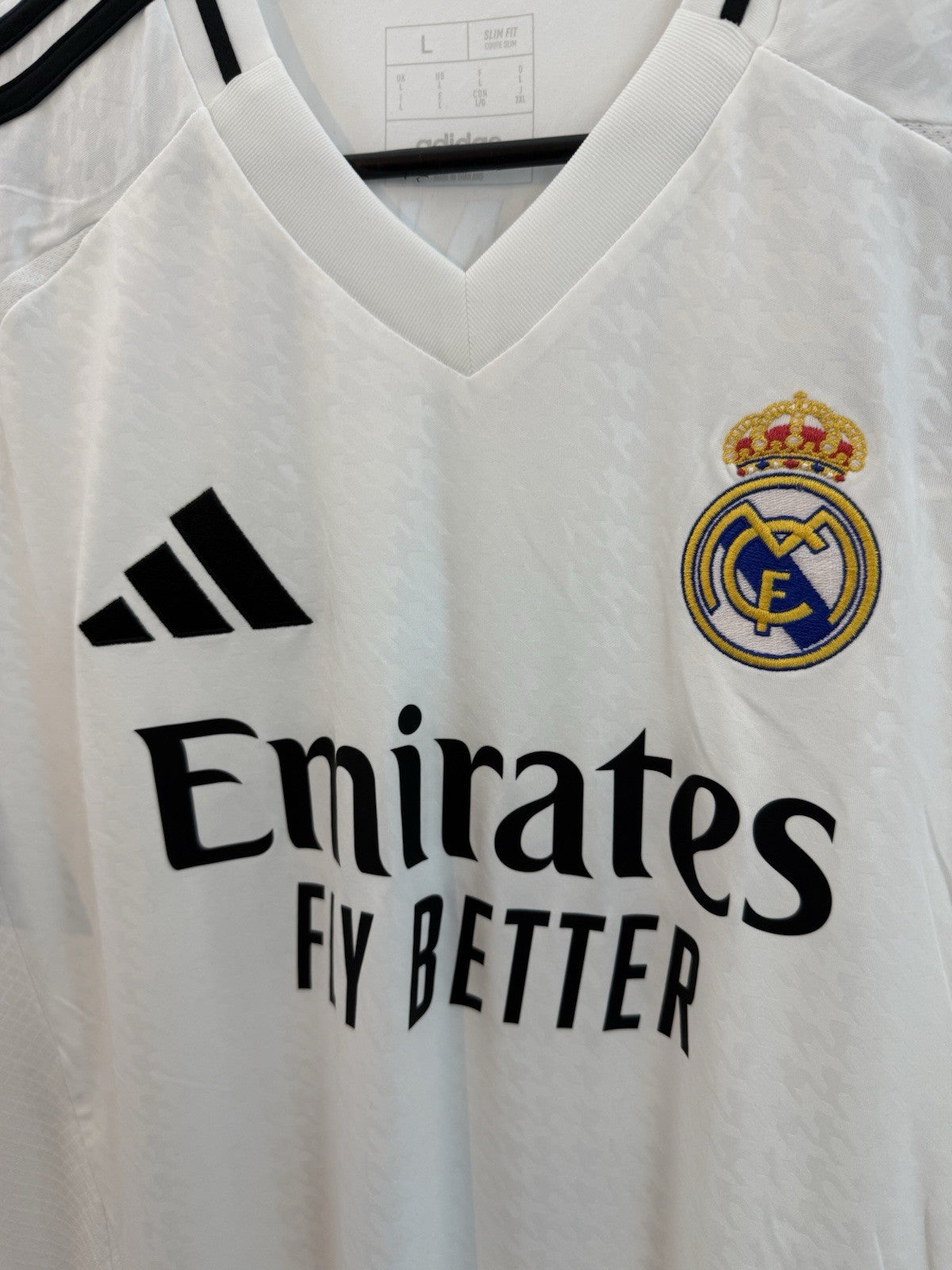 Real Madrid Bellingham #5 2024/25 Home Large Shirt BNWT IU5011