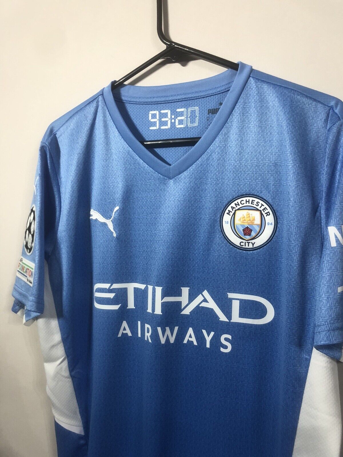 Foden #47 Manchester City 2021/22 Medium Home Champions League Shirt Puma BNWT