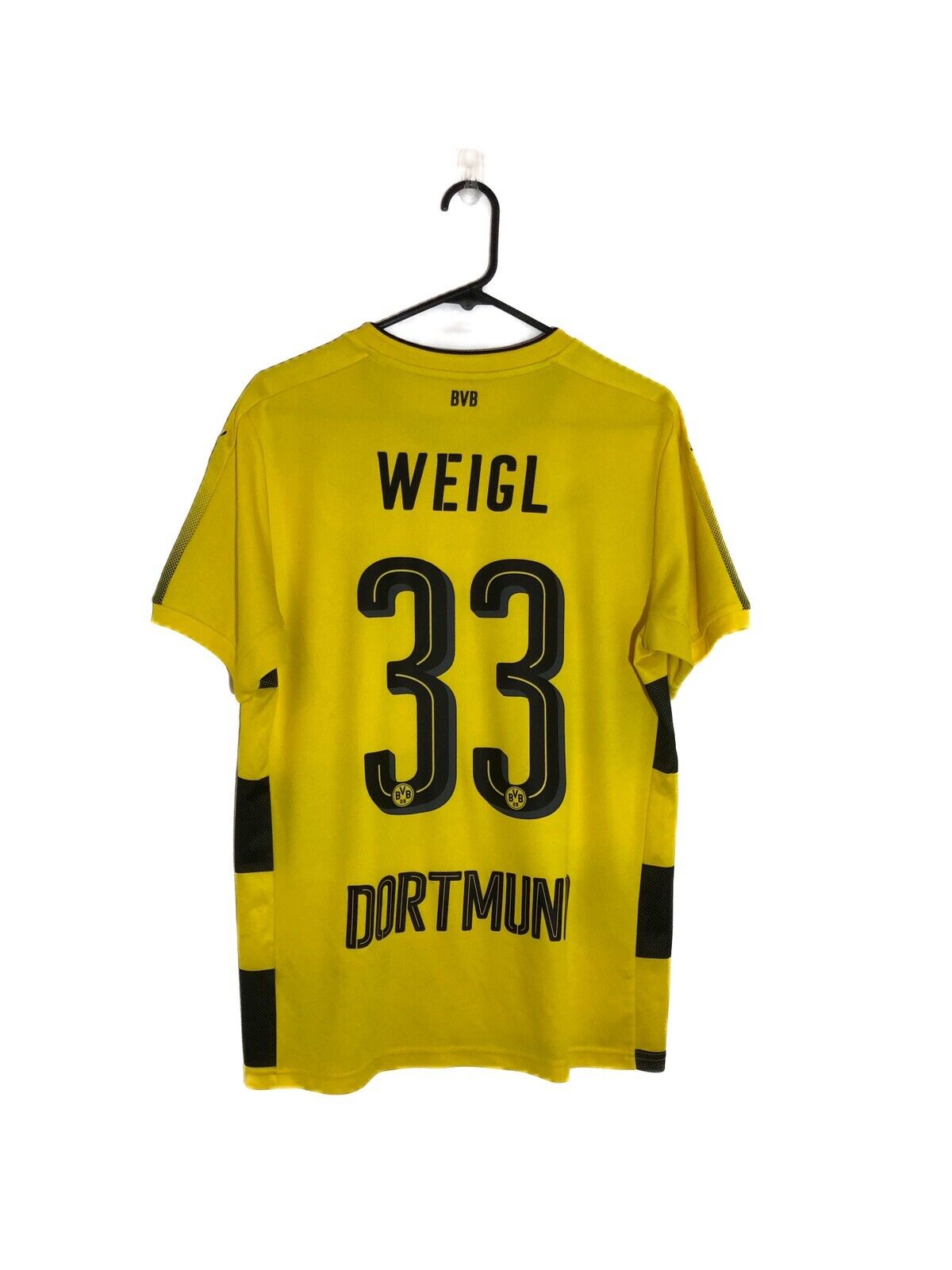 Weigl 33 Borussia Dortmund 2017 18 Medium Home Shirt Excellent Condition 751670