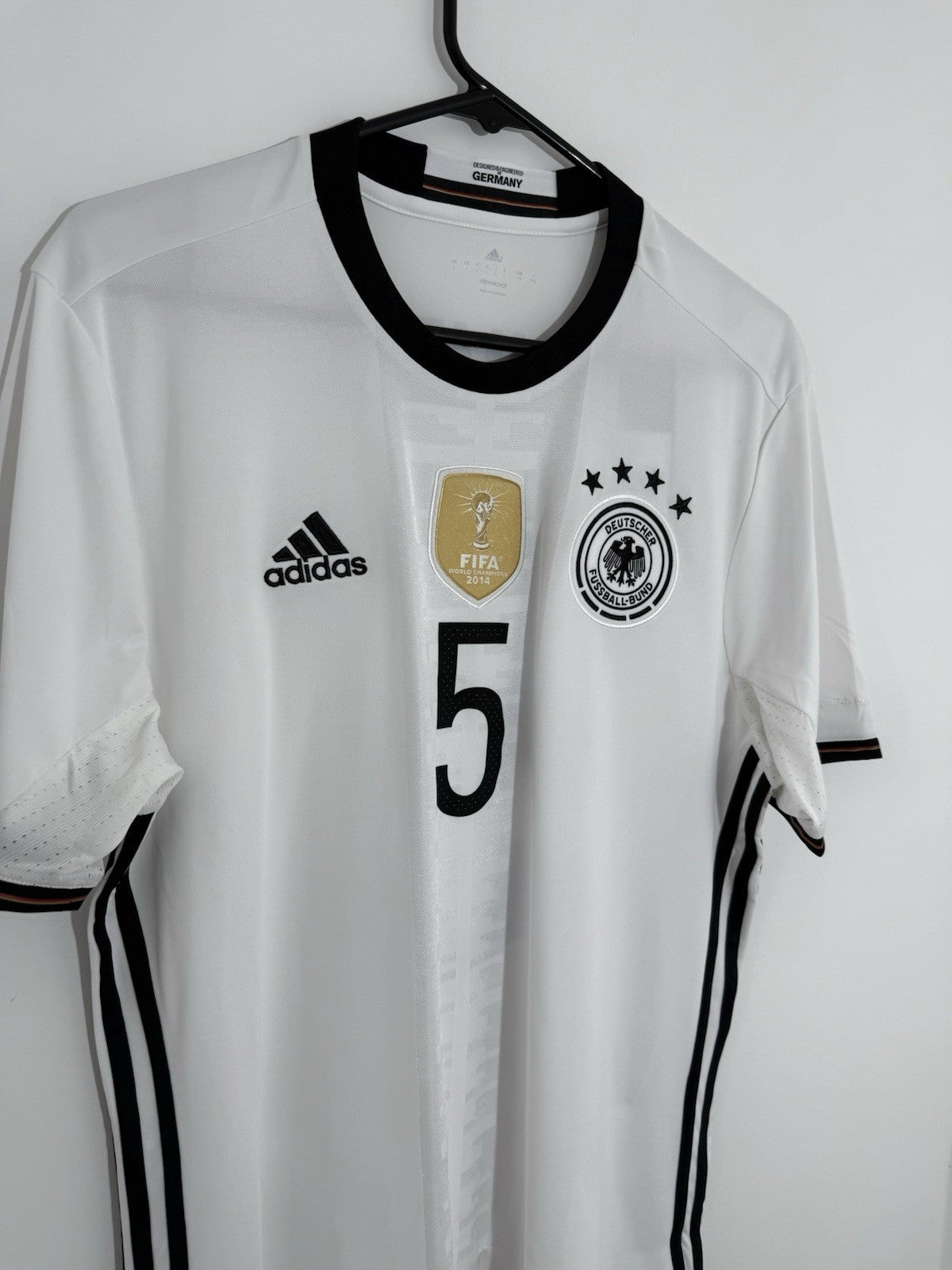 Germany Hummels #5 Euro 2016 Large Home Shirt Adidas BNWT AI5014