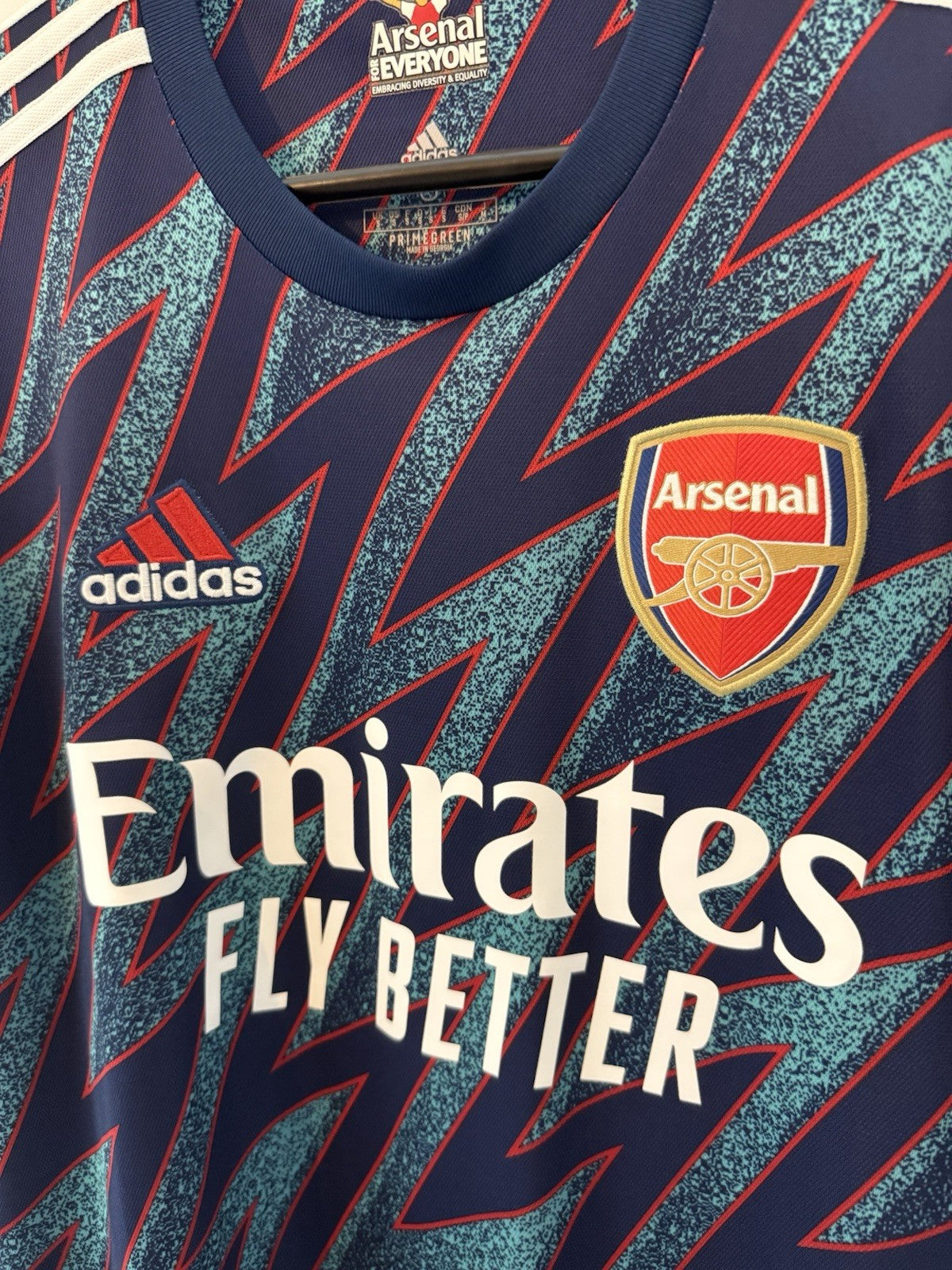 Arsenal Xhaka #34 2021/22 Small 3rd Shirt Adidas Excellent Condition GM0213
