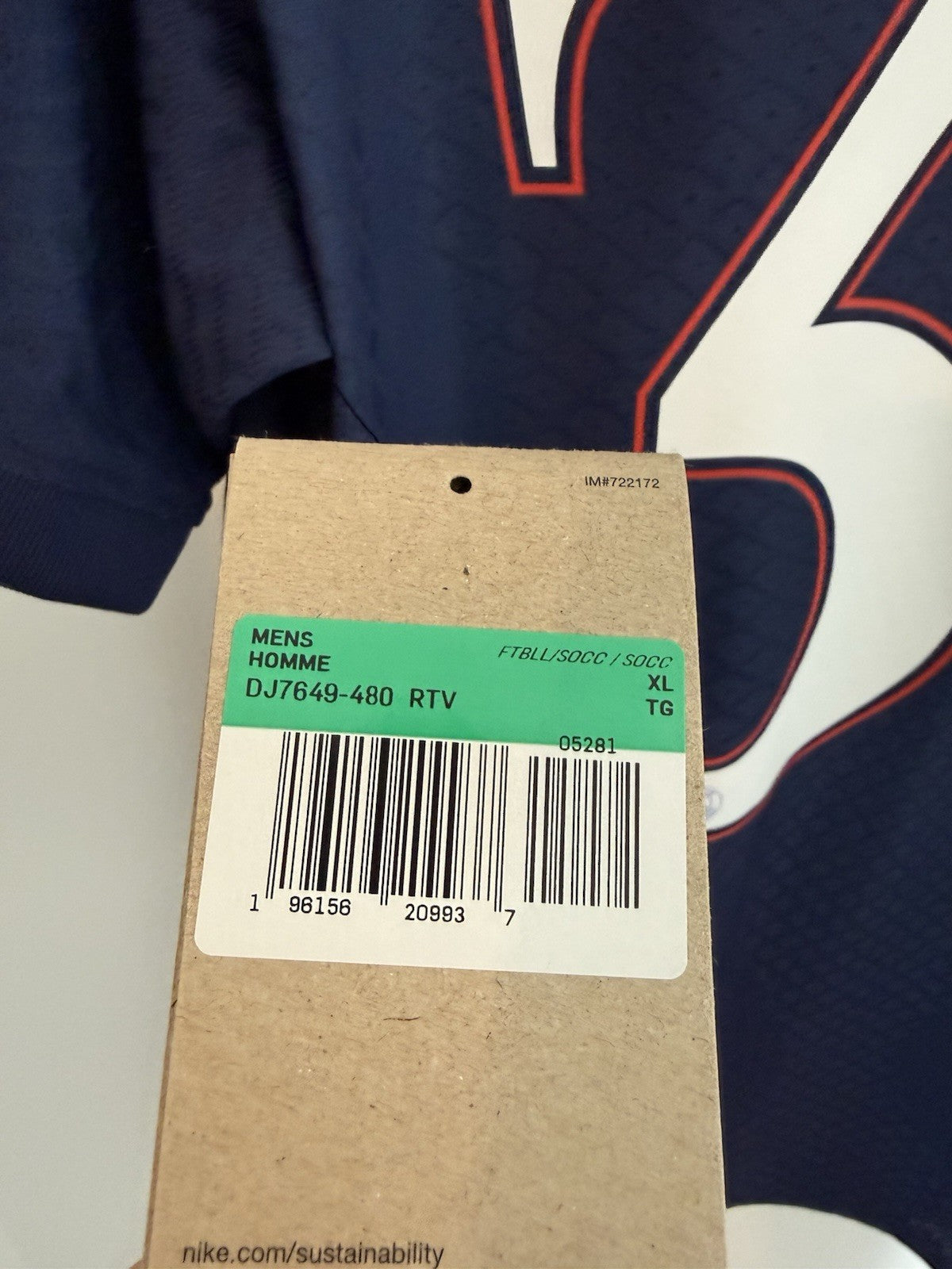 PSG Messi #30 2022/23 XL CL DriFitAdv Home Shirt Excellent Condition DJ7649-411