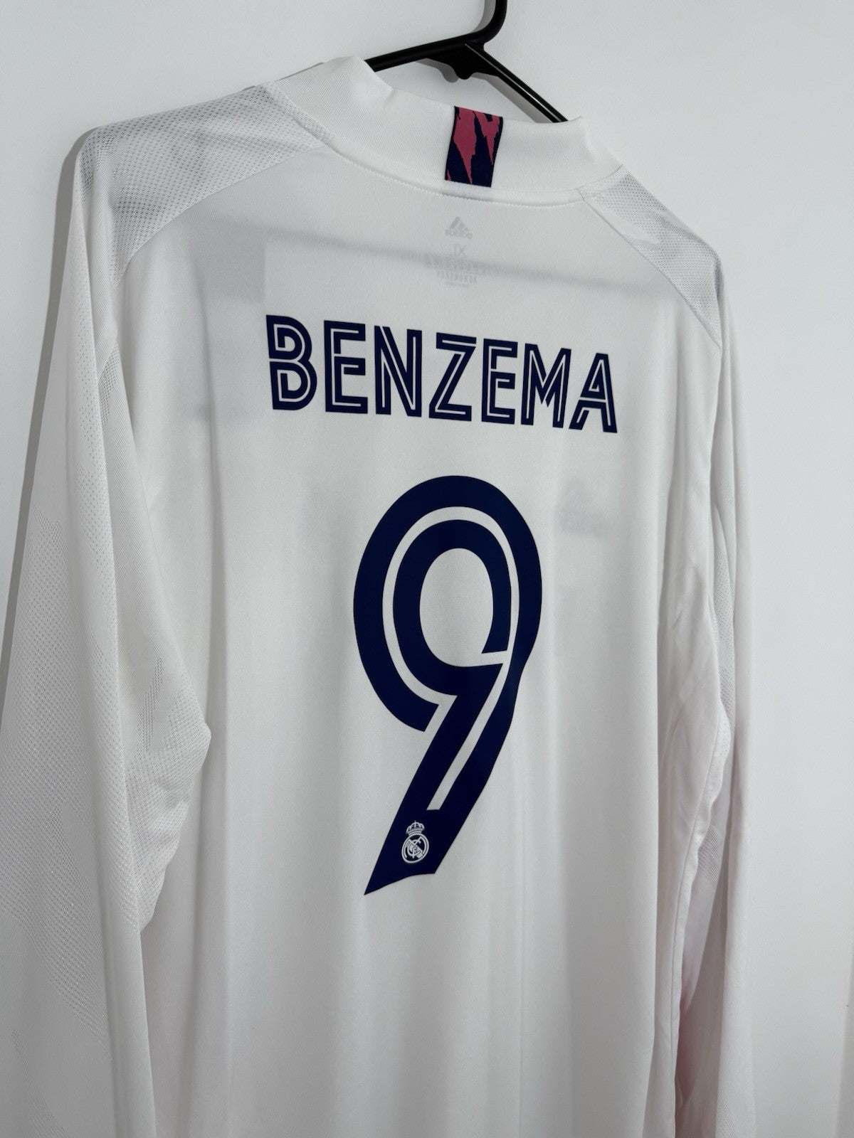 Real Madrid Benzema #9 2020/21 XL LS Home Shirt BNWT FQ7473