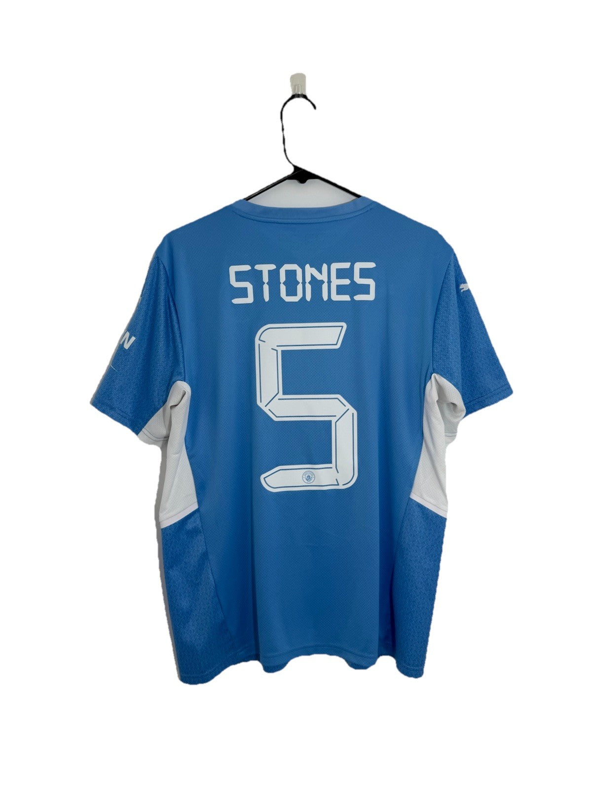 Manchester City Stones #5 2021/22 Large Home Shirt Excellent Condition 759202-01