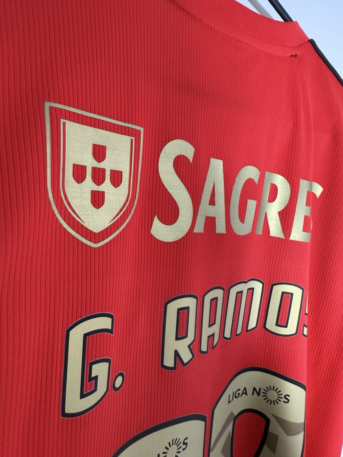 Benfica G. Ramos #88 2020/21 Medium Home Shirt Excellent Condition GJ9537