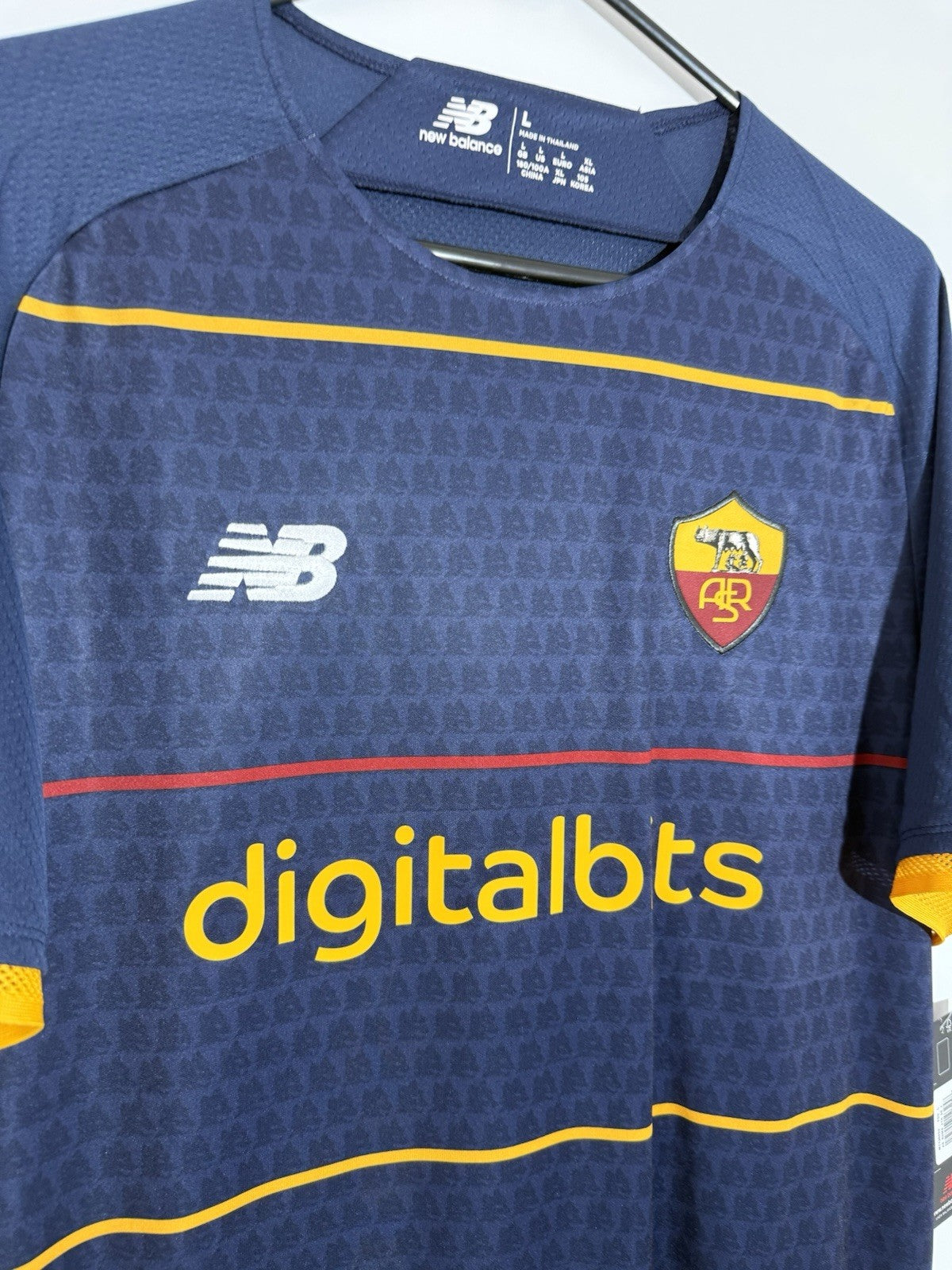 AS Roma El Shaarawy #92 2021/22 Large 4th Shirt New Balance BNWT MT130253