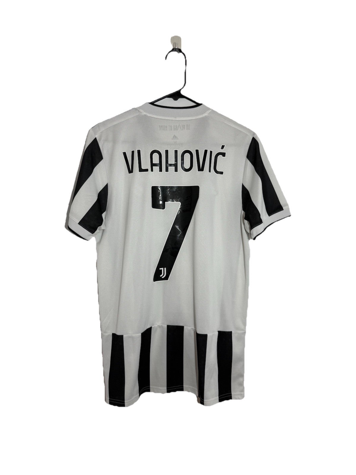 Juventus Vlahovic #7 2021/22 Medium Home Shirt Adidas Excellent Condition GS1442