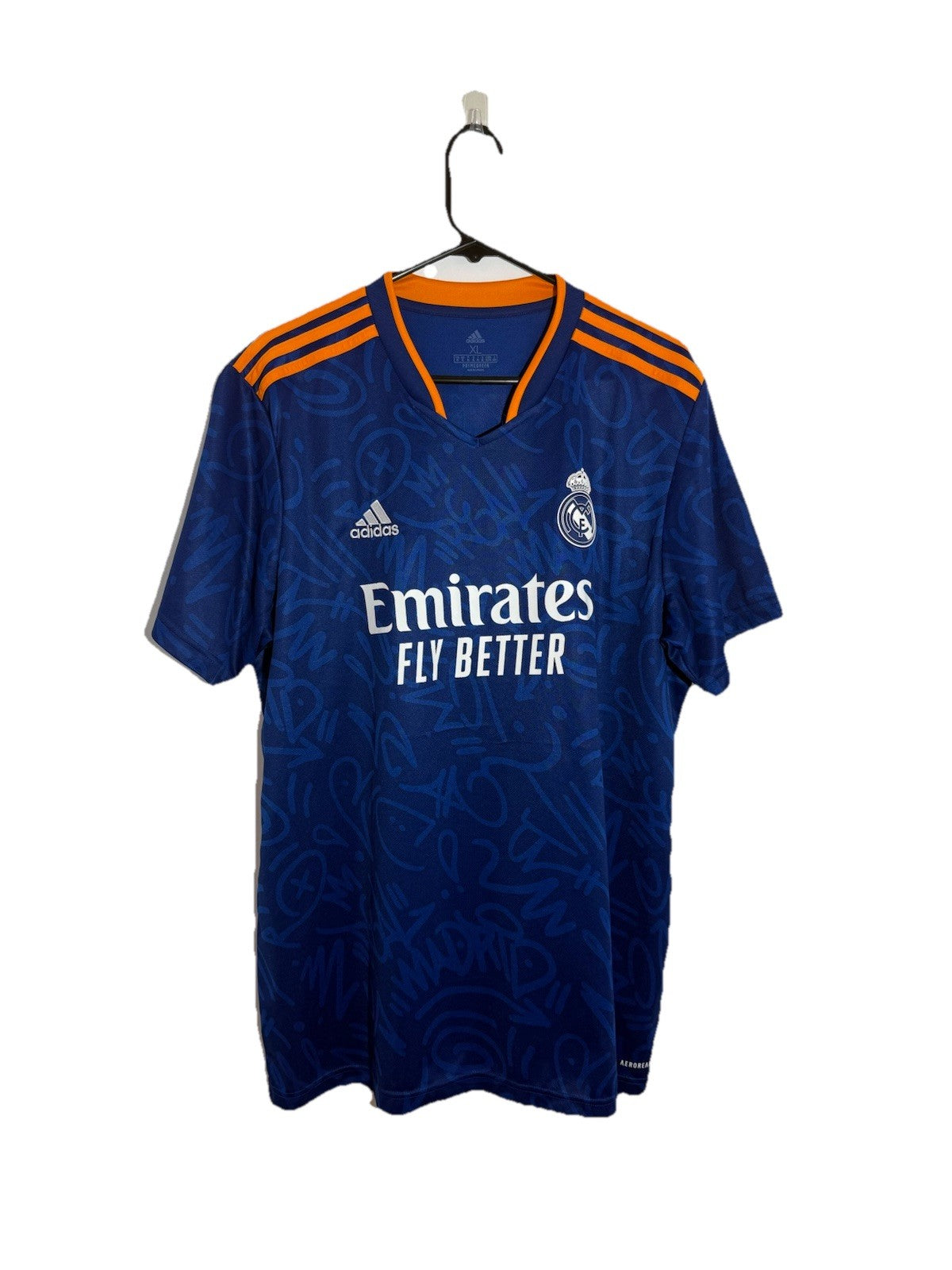 Real Madrid Hazard #7 2021/22 XL Away Shirt Excellent Condition H40942