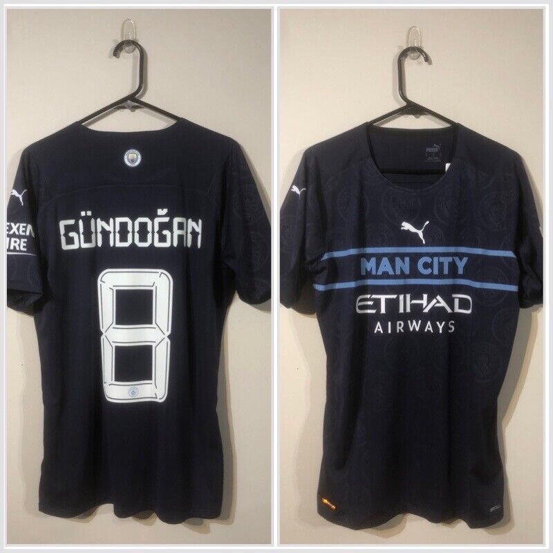 Gundogan #8 Manchester City 2021/22 X-Large Authentic 3rd Shirt Puma BNWT