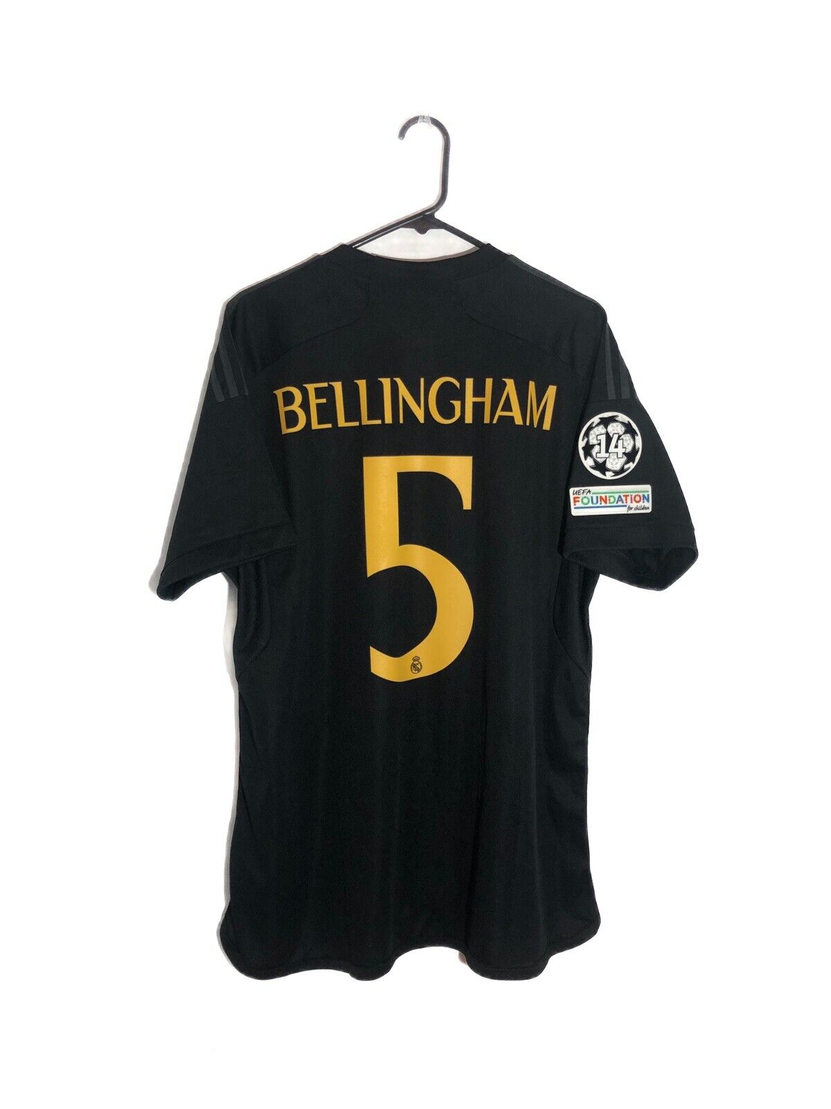 Bellingham 5 Real Madrid 2023 24 3rd Xl Cl Shirt Excellent Condition In9846