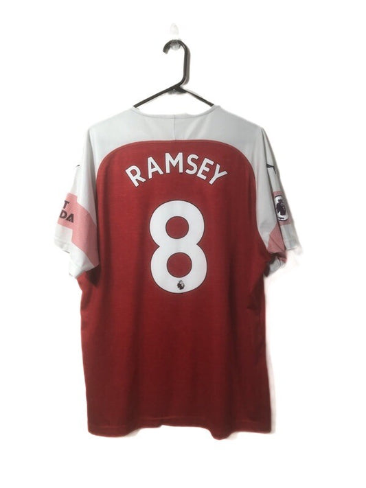 Arsenal Ramsey #8 2018/19 XXL Home Shirt Puma Excellent Condition 753209-12