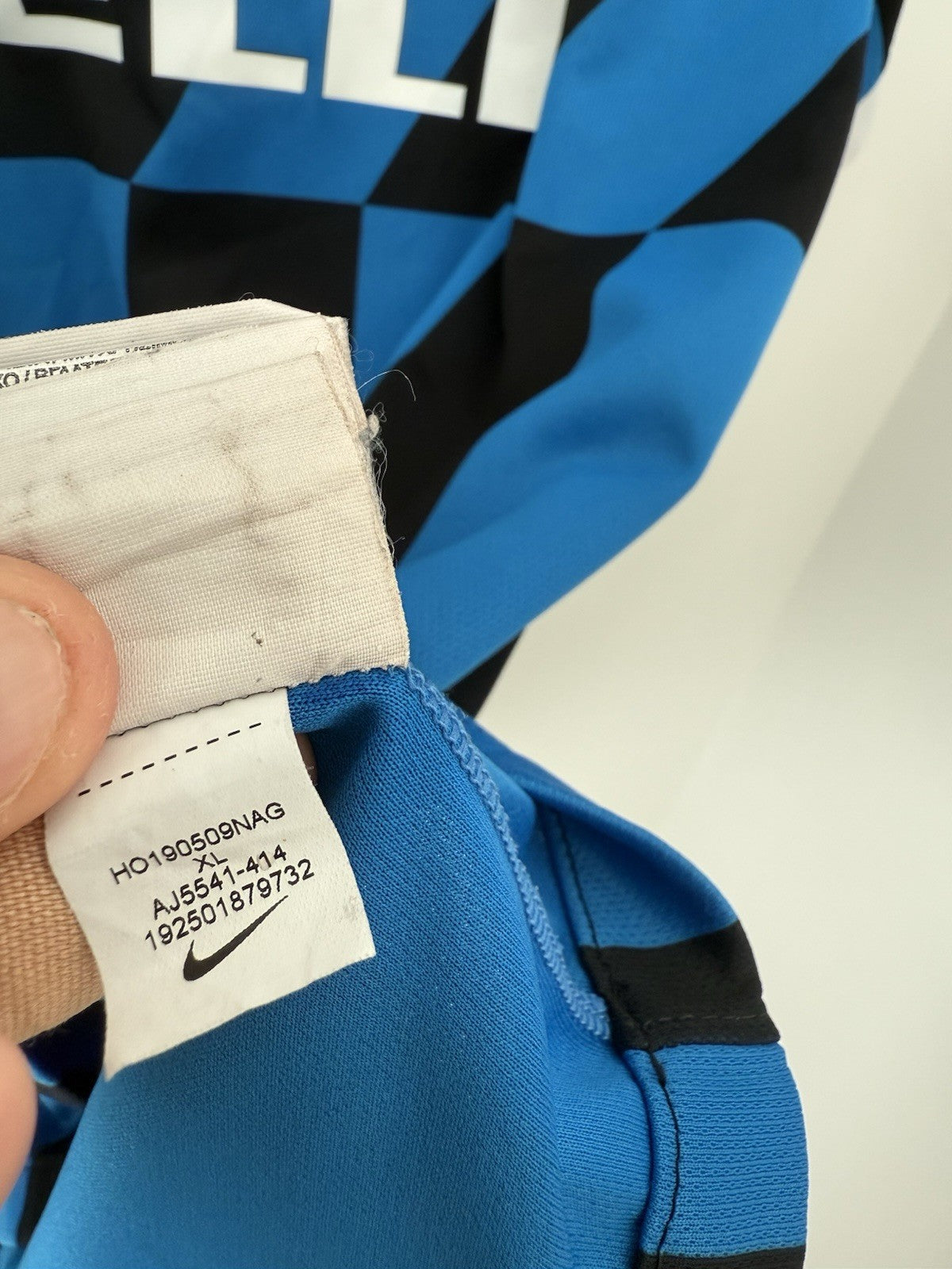 Inter Milan Brozovic #77 2019/20 XL Home Nike Excellent Condition AJ5541-414