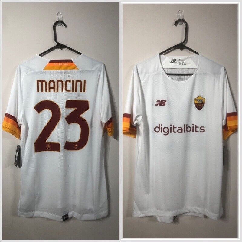 Mancini #23 AS Roma Away 2021/22 XL Authentic Pro Shirt New Balance BNWT