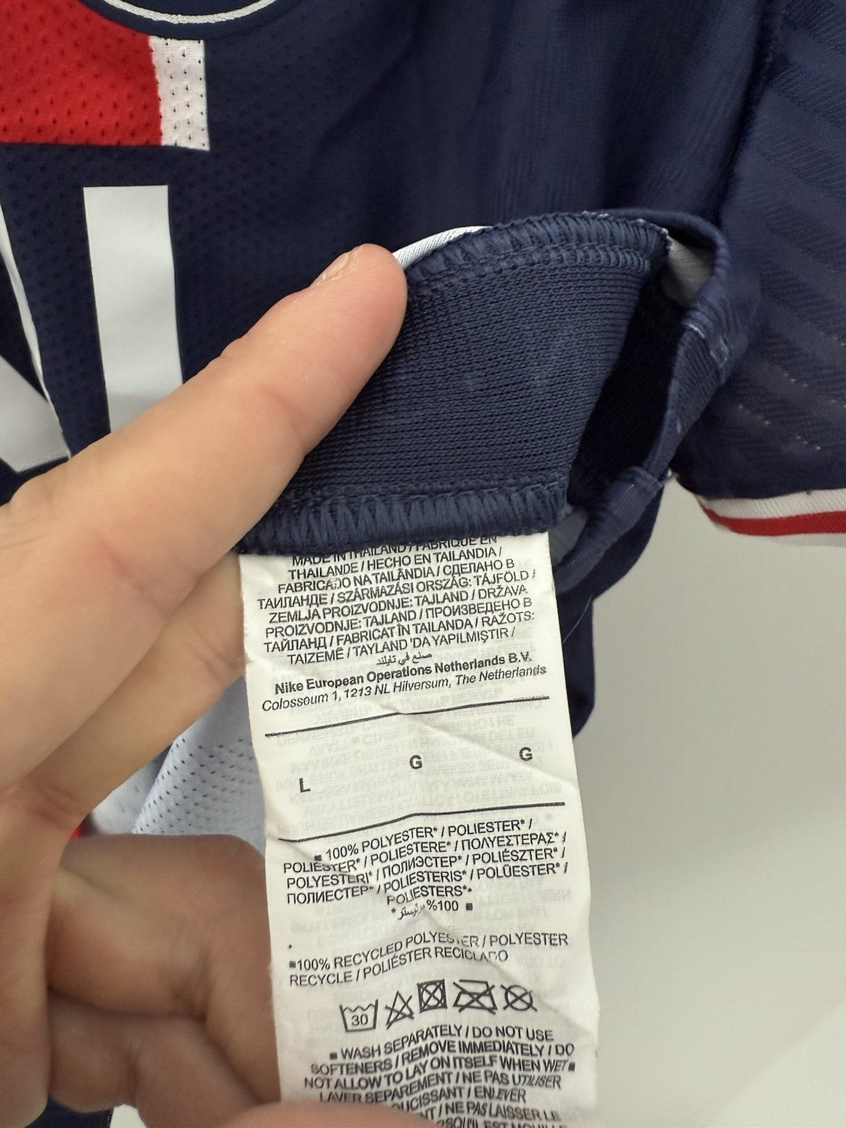 Paris St Germain 2021/22 Large Vaporknit Home Excellent Condition CD4189-411