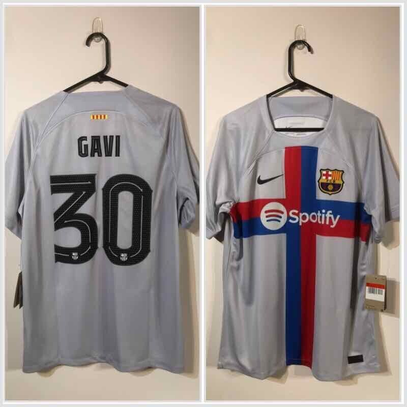 Gavi #30 Barcelona Euro 2022/23 3rd Large Football Shirt Nike BNWT