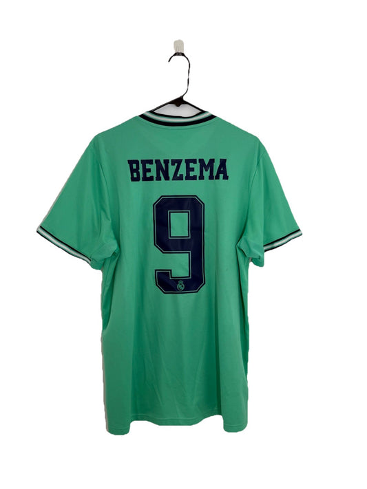 Real Madrid Benzema #9 2019/20 XL 3rd Shirt Adidas Excellent Condition EH5128