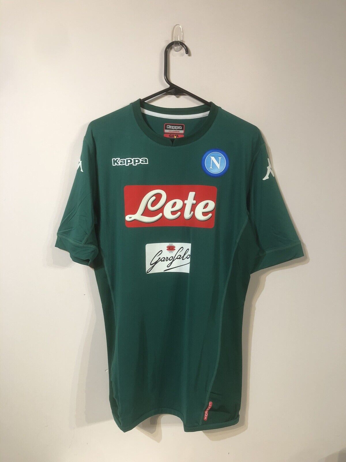 Reina #25 SSC Napoli 2017/18 XXL Goalkeeper Kappa Kombat Slim Home Shirt BNWT