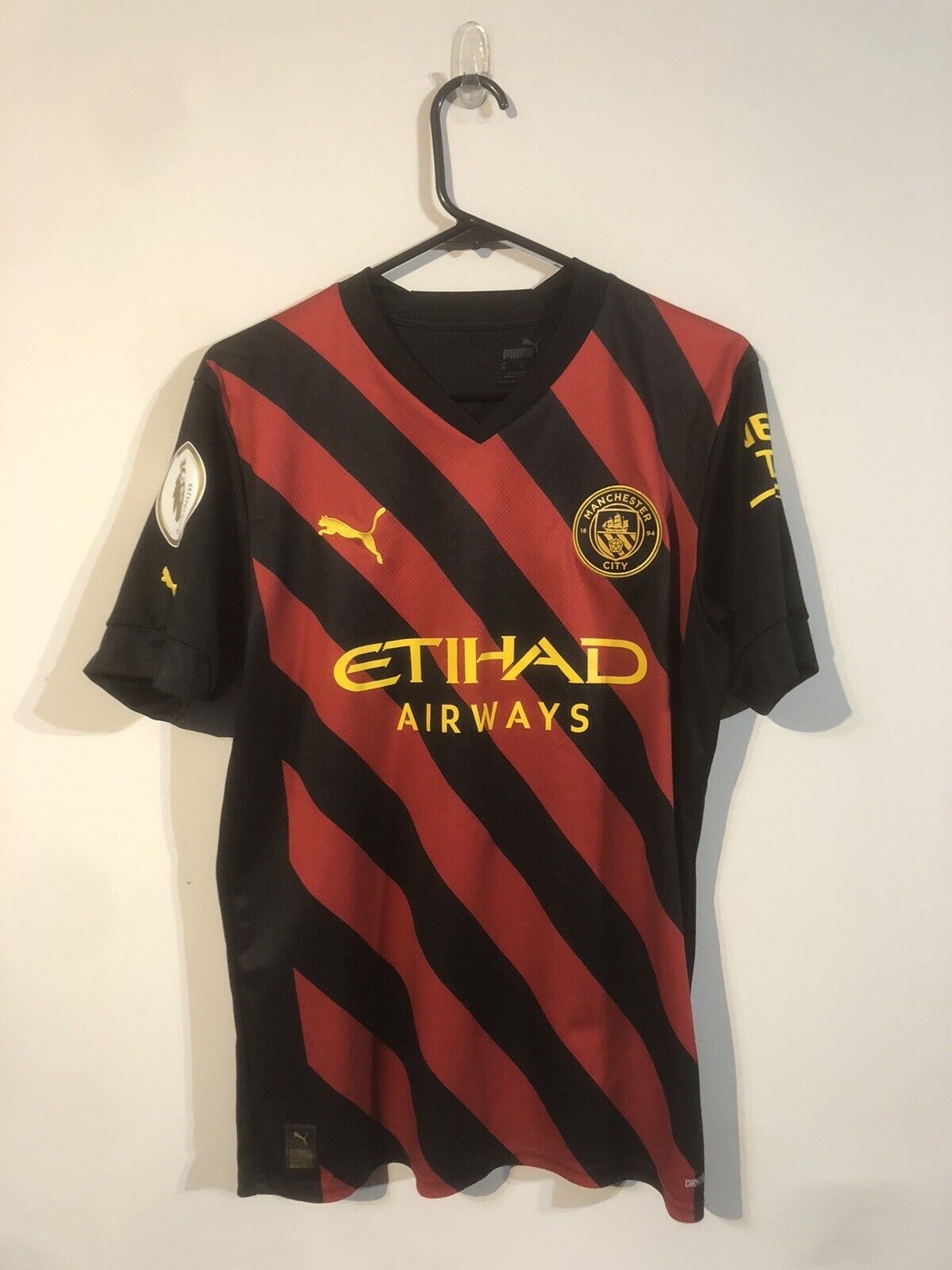 Haaland #9 Manchester City Treble 2022/23 Medium Away Shirt Excellent Condition