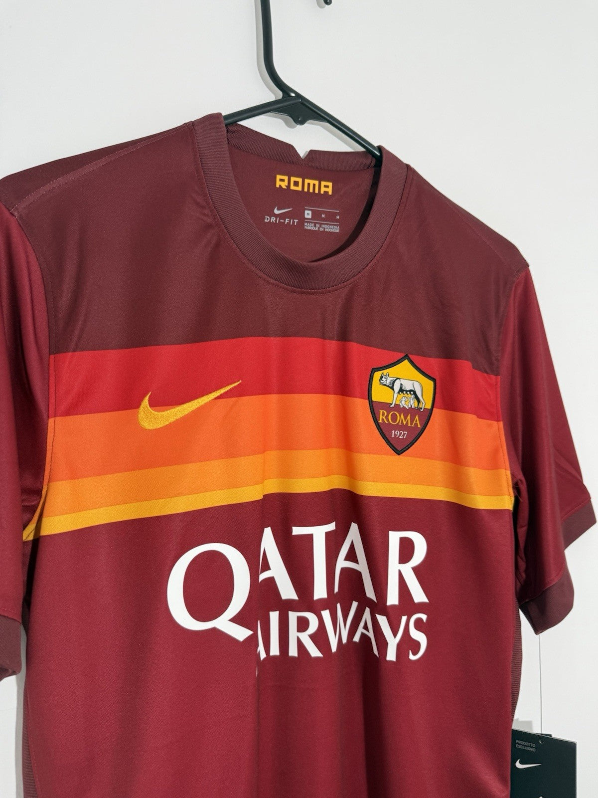 AS Roma Pellegrini #7 2020/21 Medium Home Shirt Nike BNWT CD4248-614