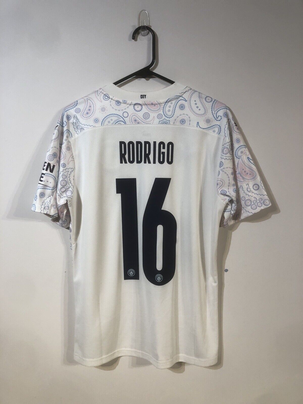 Rodrigo #16 Manchester City 2020/21 Medium 3rd Shirt Puma Excellent Condition