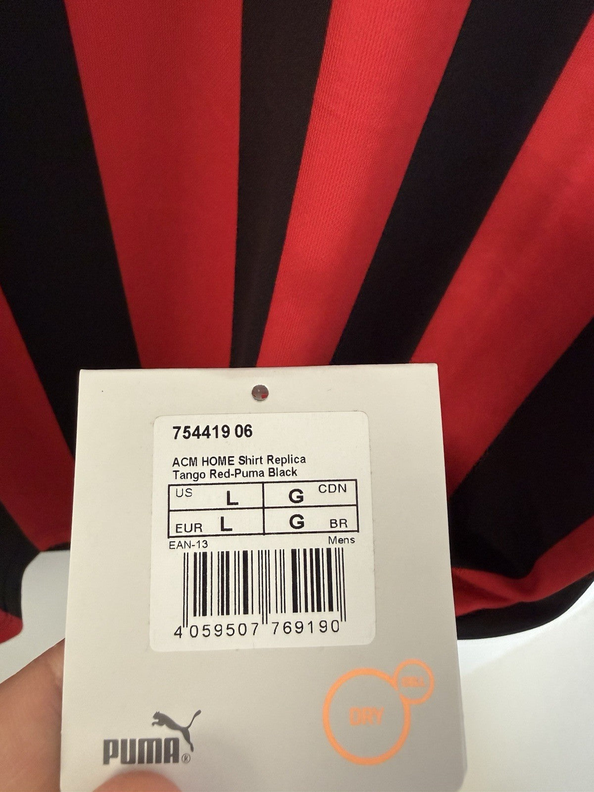 AC Milan 2018/19 Large Home Shirt Puma BNWT 754419-06