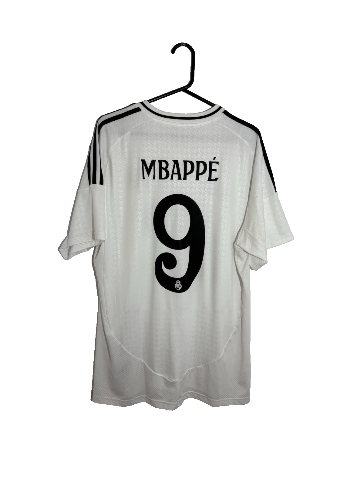 Real Madrid Mbappe #9 2024/25 XL Home Shirt Excellent Condition IU5011