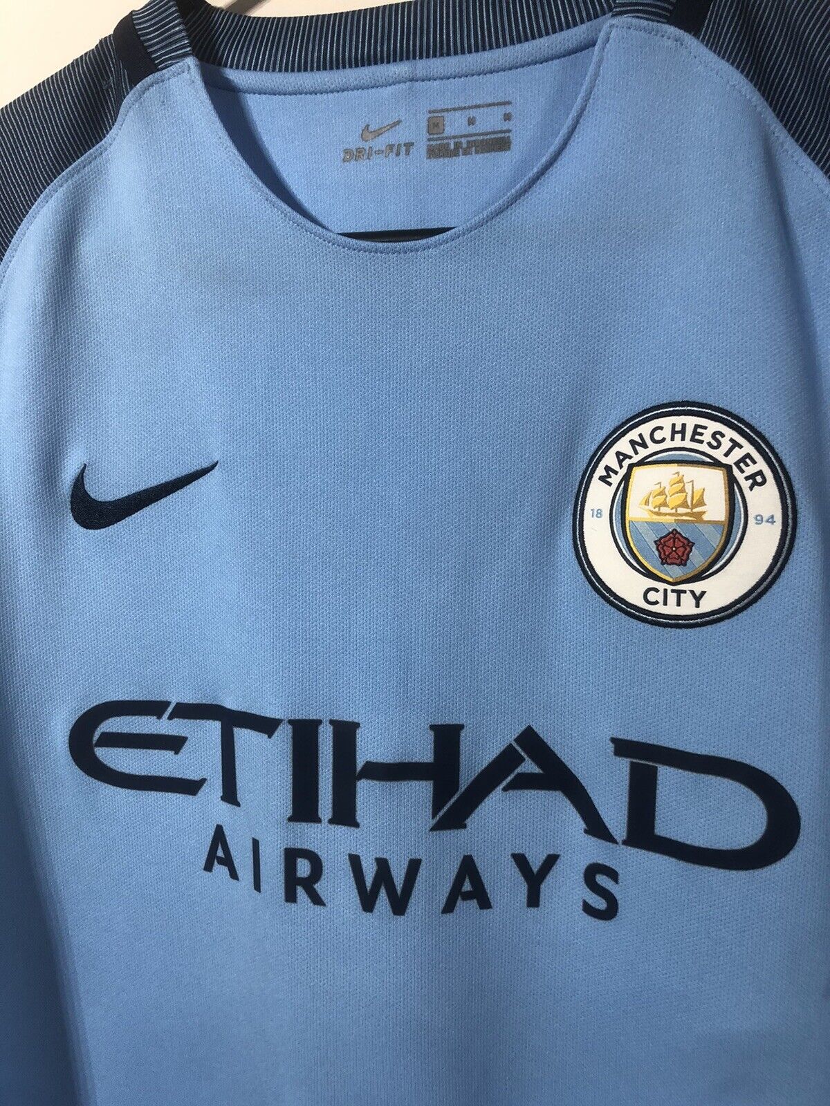 Iheanacho #72 Manchester City 2016/17 Medium Home Shirt Excellent Condition