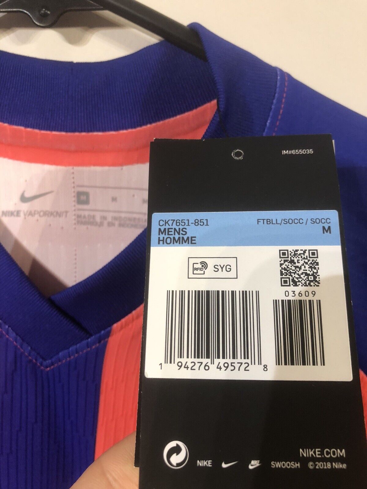 James #24 BNWT Chelsea Vaporknit 2020/21 Medium 3rd Shirt Jersey Nike