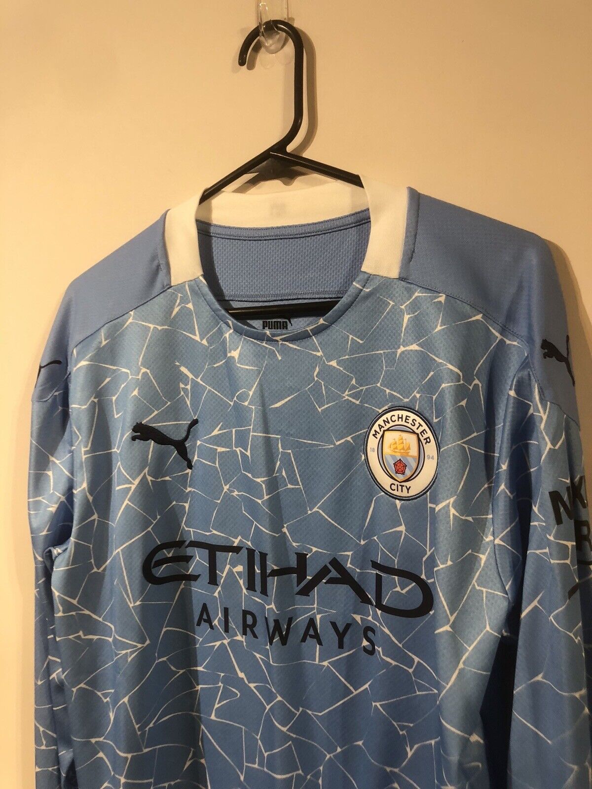 Aguero #10 Manchester City 2020/21 Large L/S Home Shirt BNWT