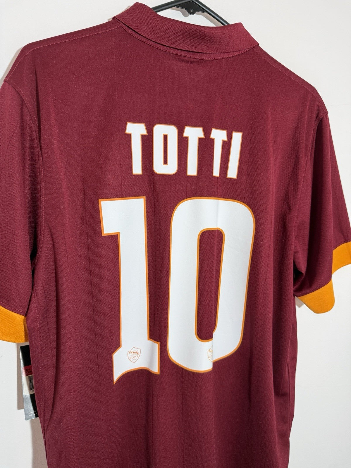 AS Roma Totti #10 2014/15 Large Home Shirt BNWT 635811-678