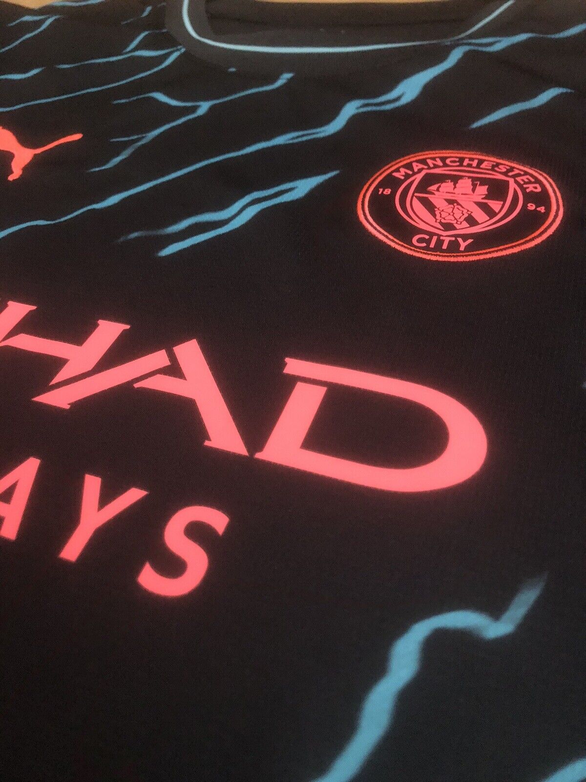 Haaland 9 Manchester City 2023 24 Xl 3rd Shirt Excellent Condition 770461 03