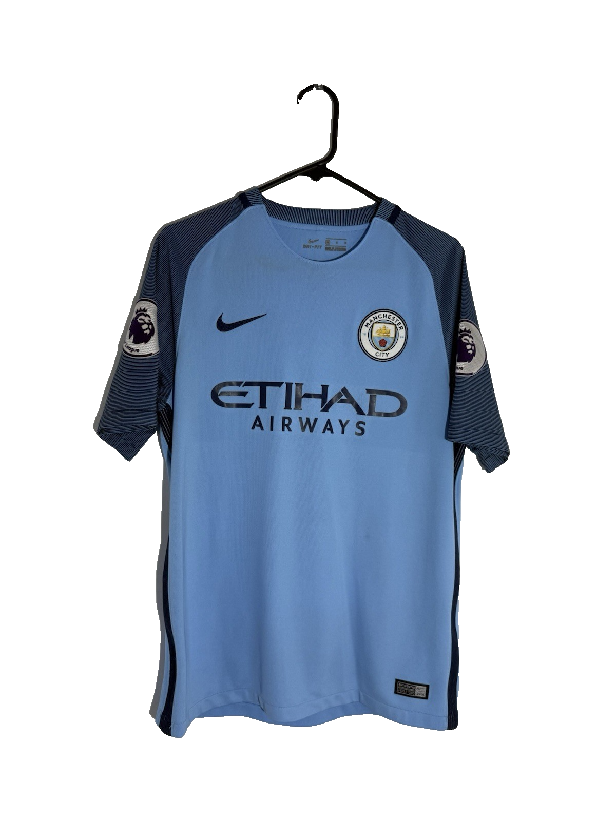 Manchester City Iheanacho #72 2016/17 Medium Home Excellent Condition 776907-489
