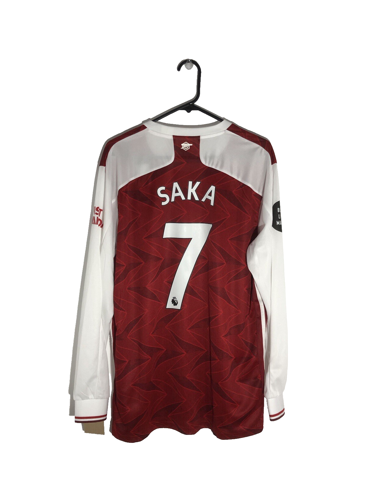 Arsenal Saka #7 2020/21 XL LS Home Football Shirt BNWT FH7814