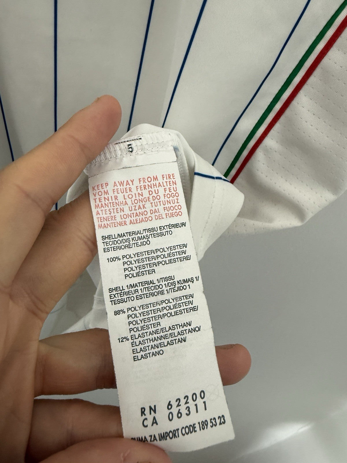 Italy 2014 Medium Away Shirt Excellent Condition 744291