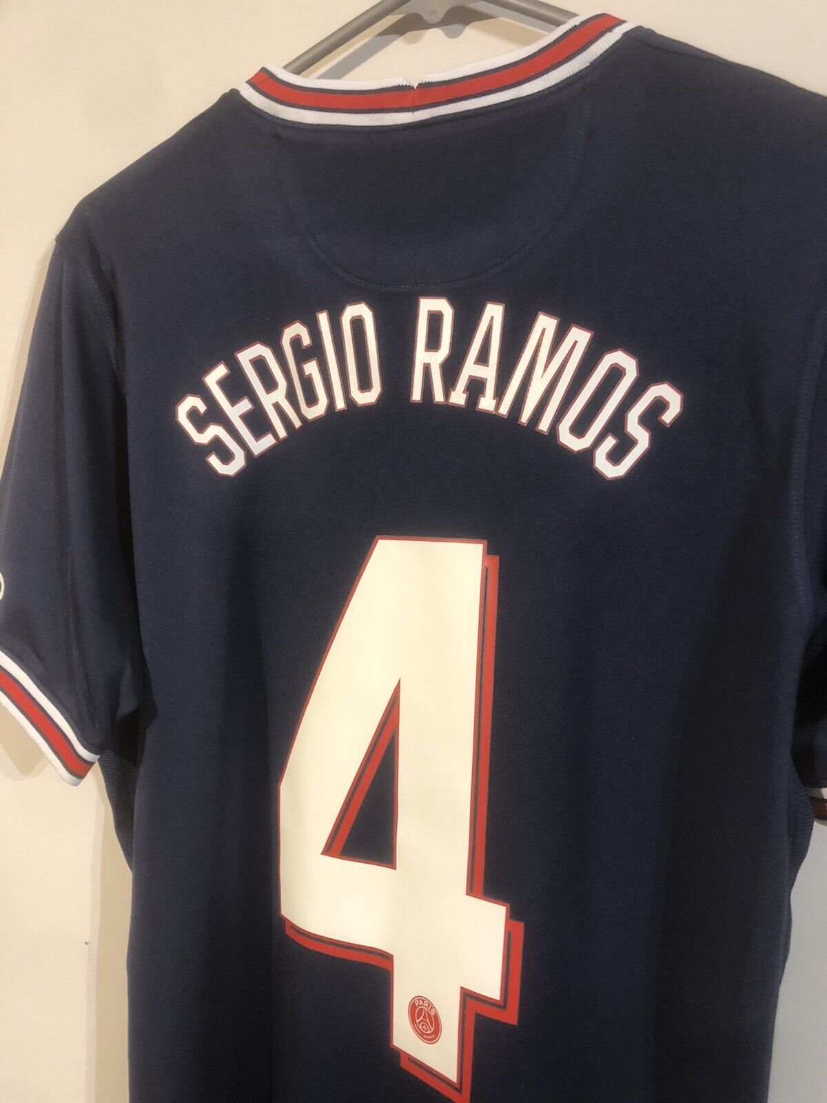 Sergio Ramos #4 Paris St Germain 2021/22 Small Home Shirt Excellent Condition