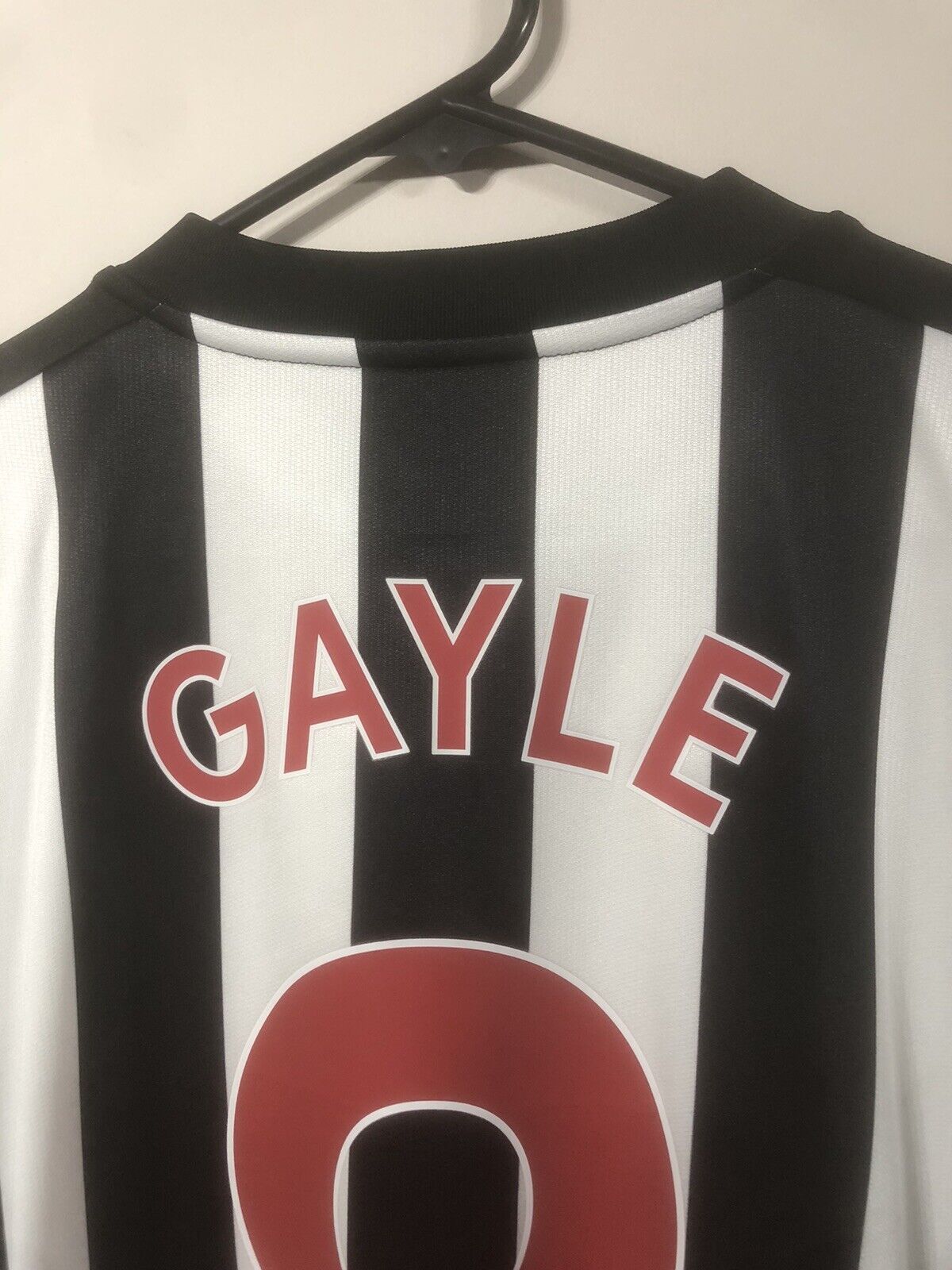 Gayle 9 Newcastle United Home Large 2017 18 Shirt Excellent Condition 751271