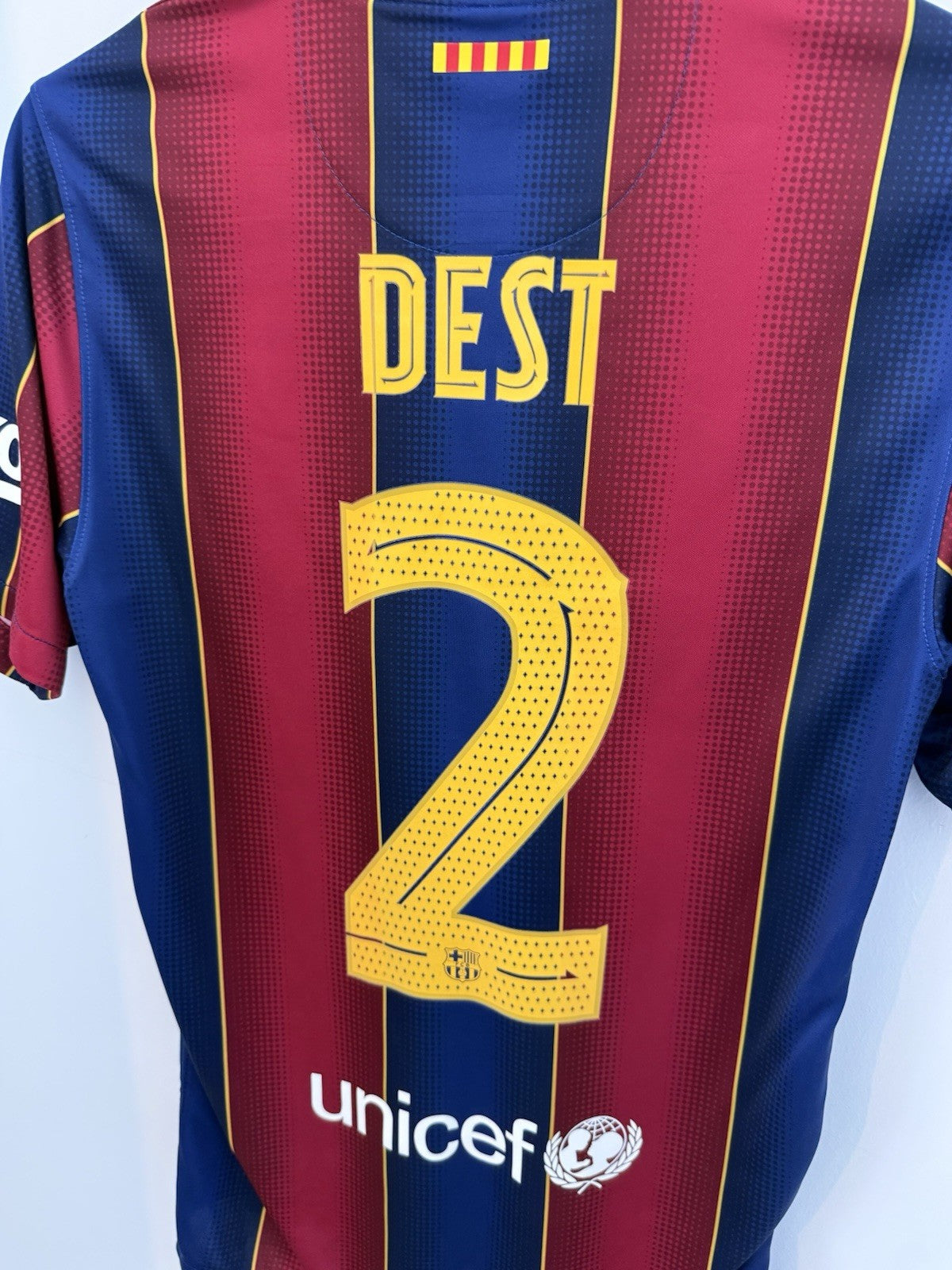 Barcelona Dest #2 2020/21 Small Home Shirt Excellent Condition CD4232-456