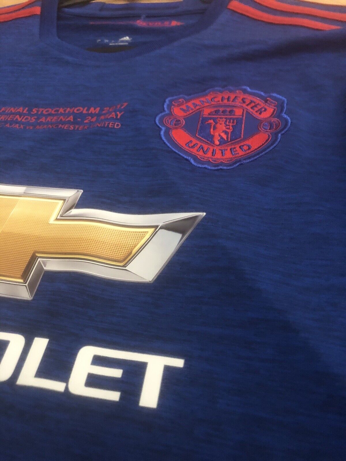 Manchester United 2016 17 Large Ls Away El Final Excellent Condition Ai6703