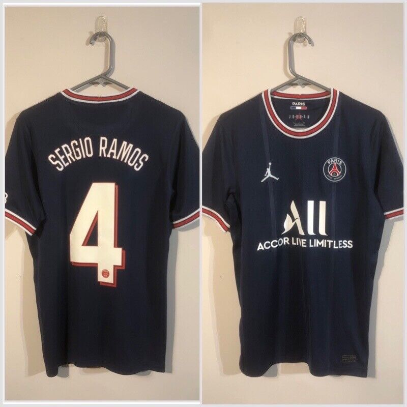 Sergio Ramos #4 Paris St Germain 2021/22 Small Home Shirt Excellent Condition