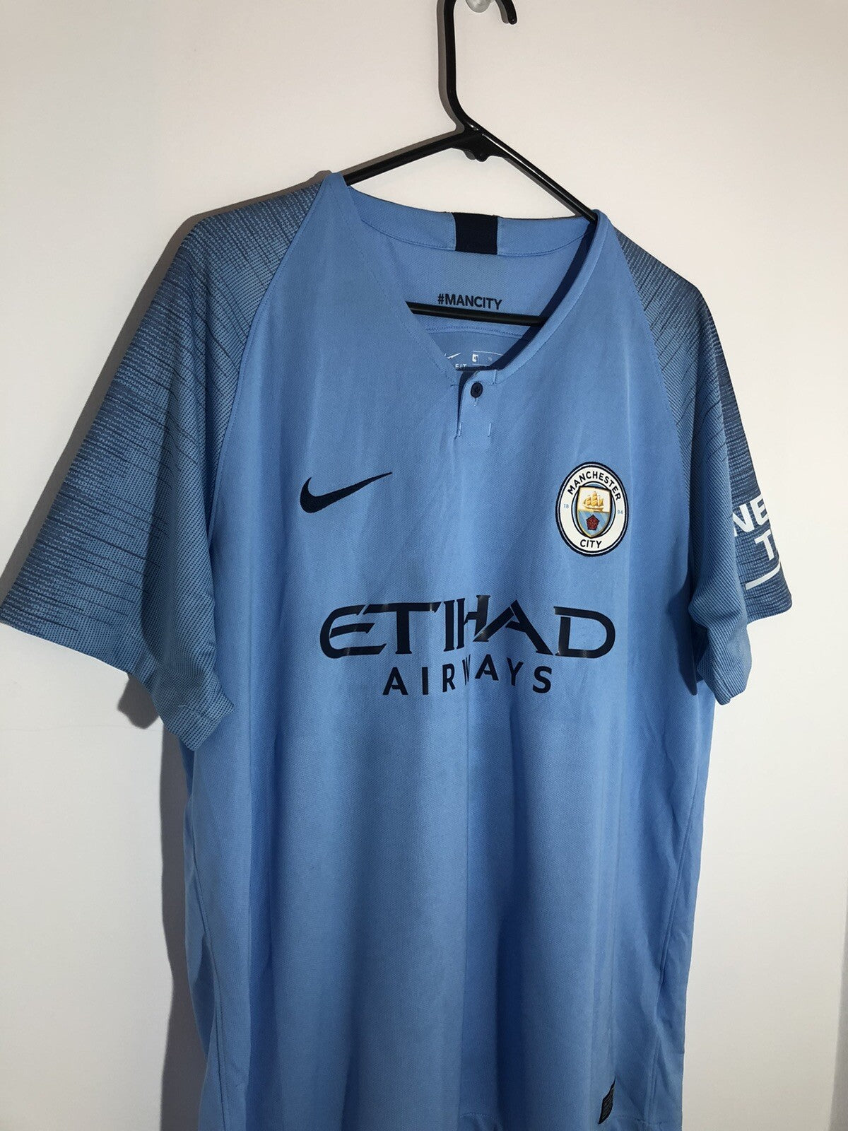 Man City De Bruyne #17 2018/19 XL Home Shirt Excellent Condition 894431-489