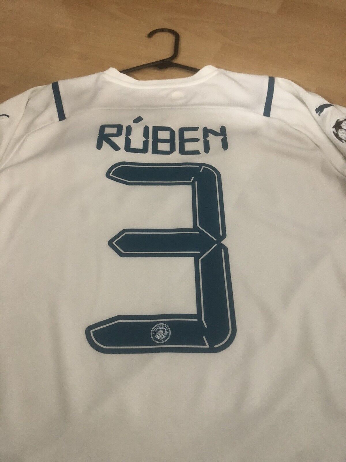 Ruben 3 Manchester City 2021 22 Large Away Shirt Very Good Condition 759211 02