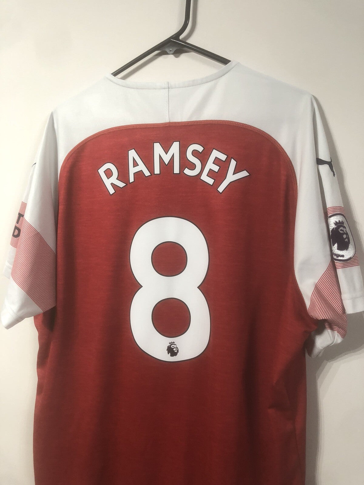 Arsenal Ramsey #8 2018/19 XXL Home Shirt Puma Excellent Condition 753209-12