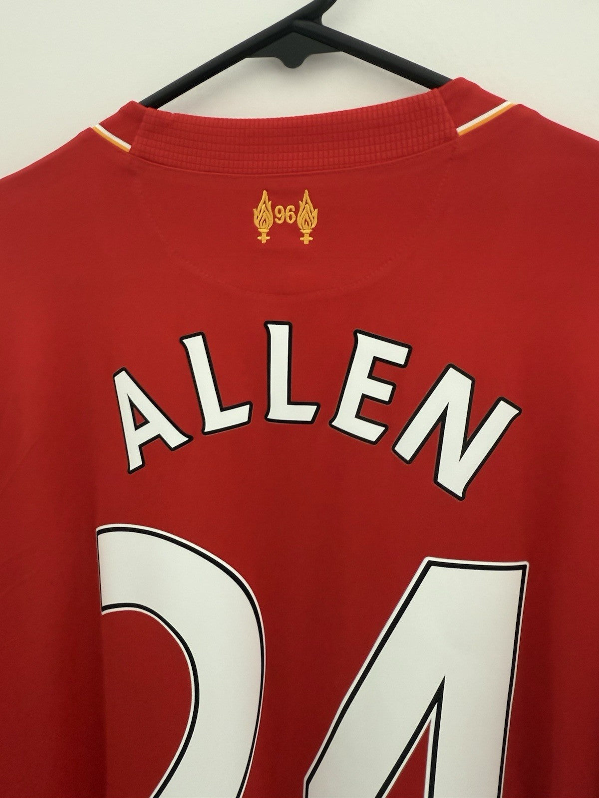 Liverpool Allen #24 2015/16 Large Home Shirt Excellent Condition WSTM542