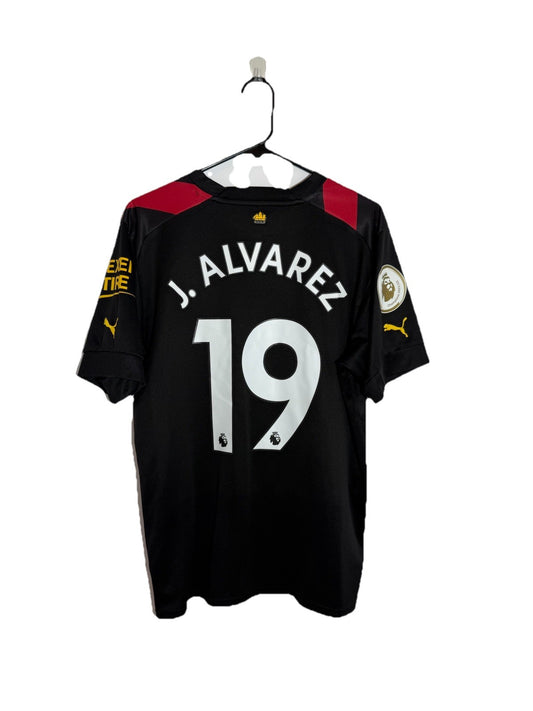 Manchester City J. Alvarez #19 2022/23 Large Away Excellent Condition 765722-02