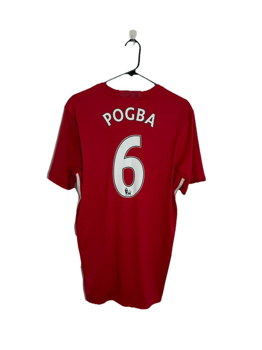 Manchester United Pogba #6 2016/17 Large Home Shirt Excellent Condition AI6720