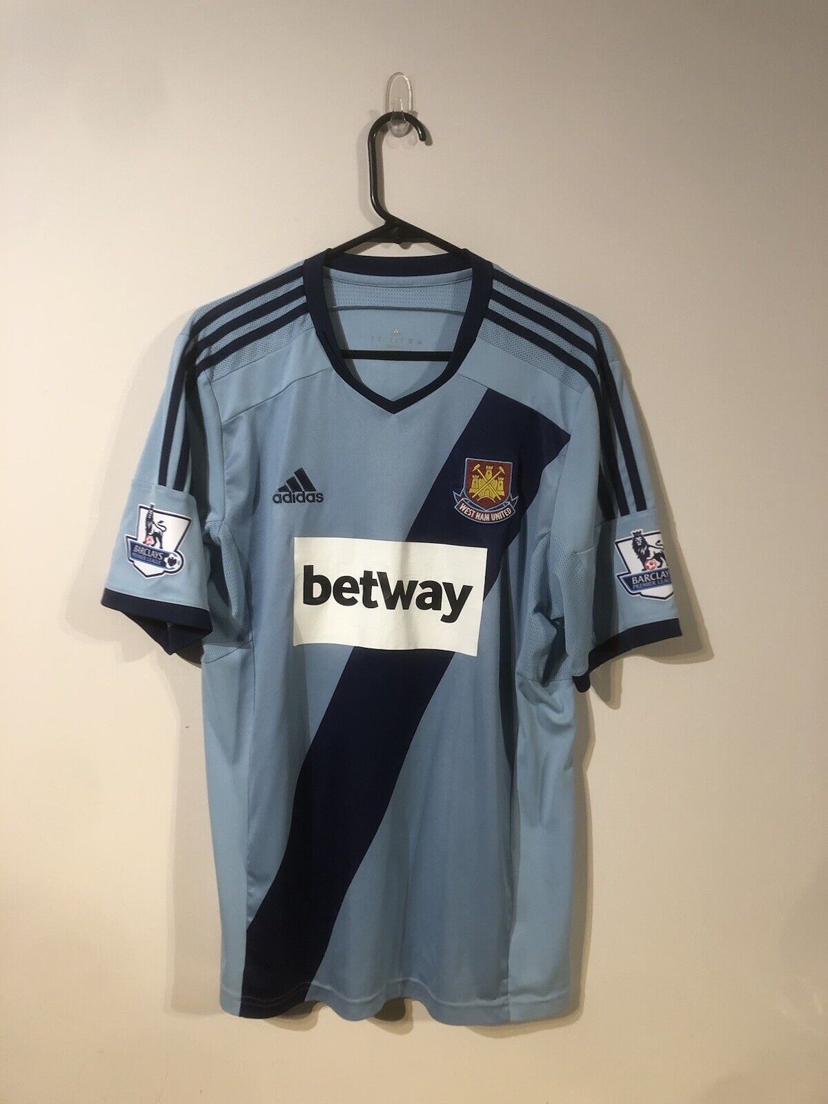 Downing #11 West Ham United 2014/15 Large Away Football Shirt Excellent Conditio