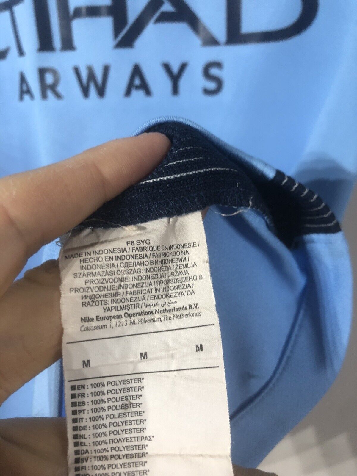 Iheanacho #72 Manchester City 2016/17 Medium Home Shirt Excellent Condition