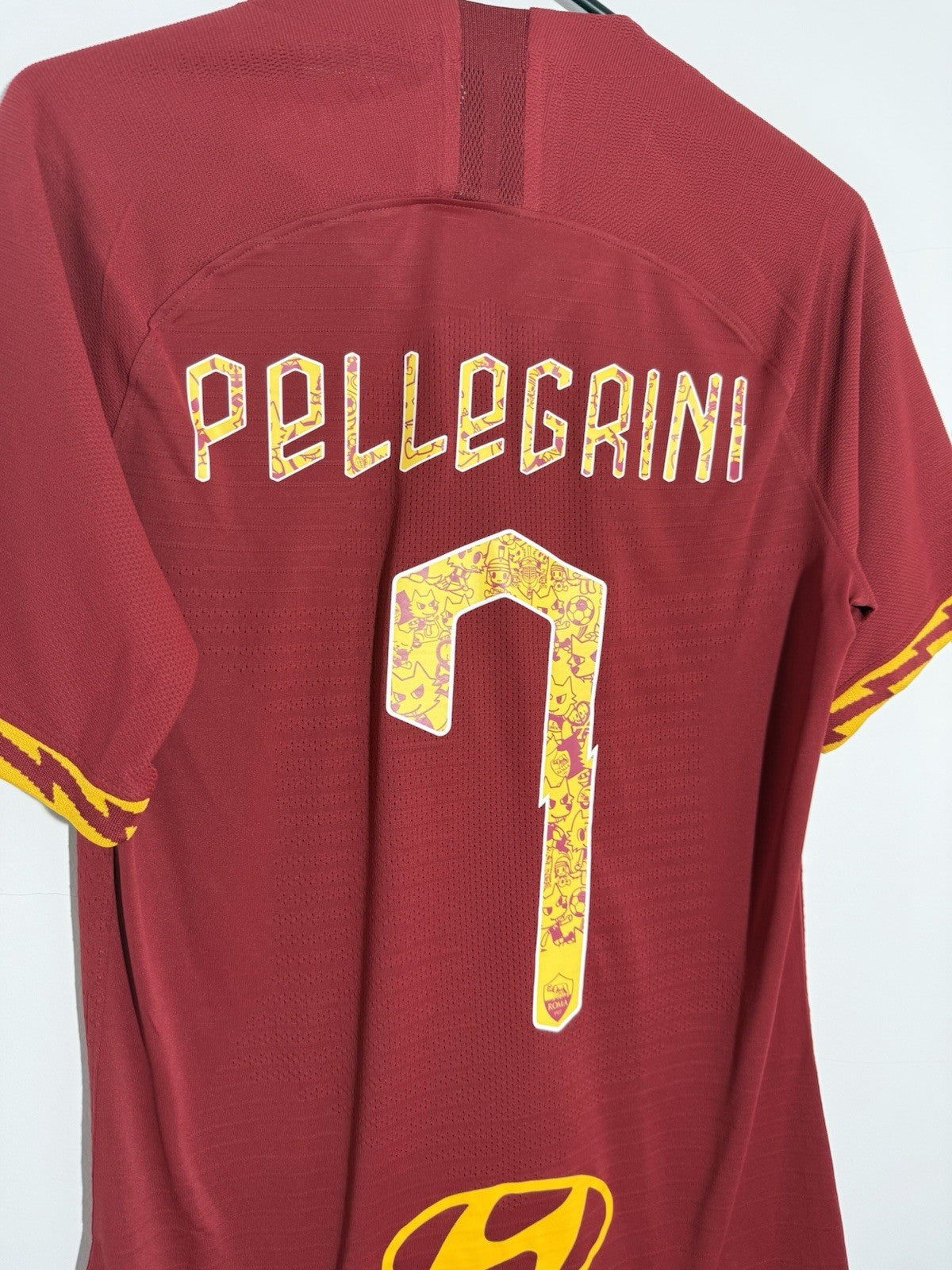 AS Roma Pellegrini #7  2019/20 Small Vapor Home Excellent Condition AJ5266-613