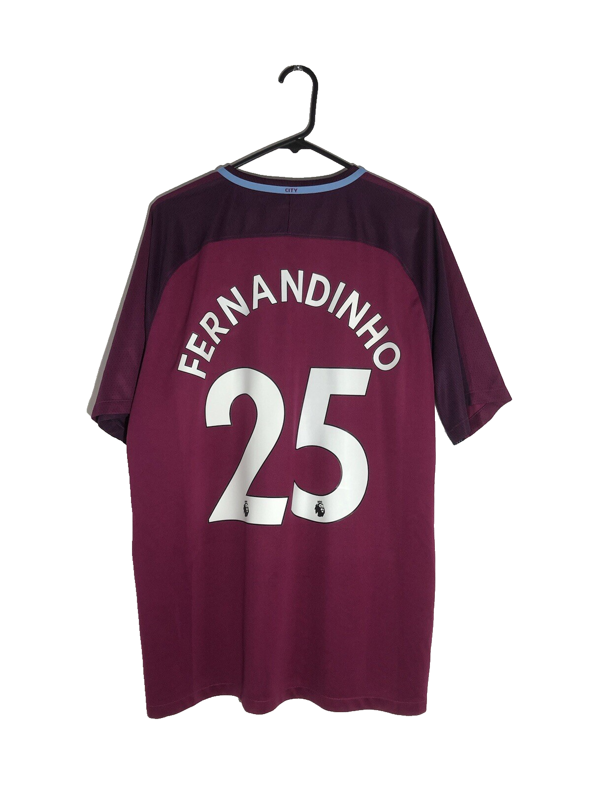 Manchester City Fernandinho #25 2017/18 XL Away Excellent Condition 847260-667