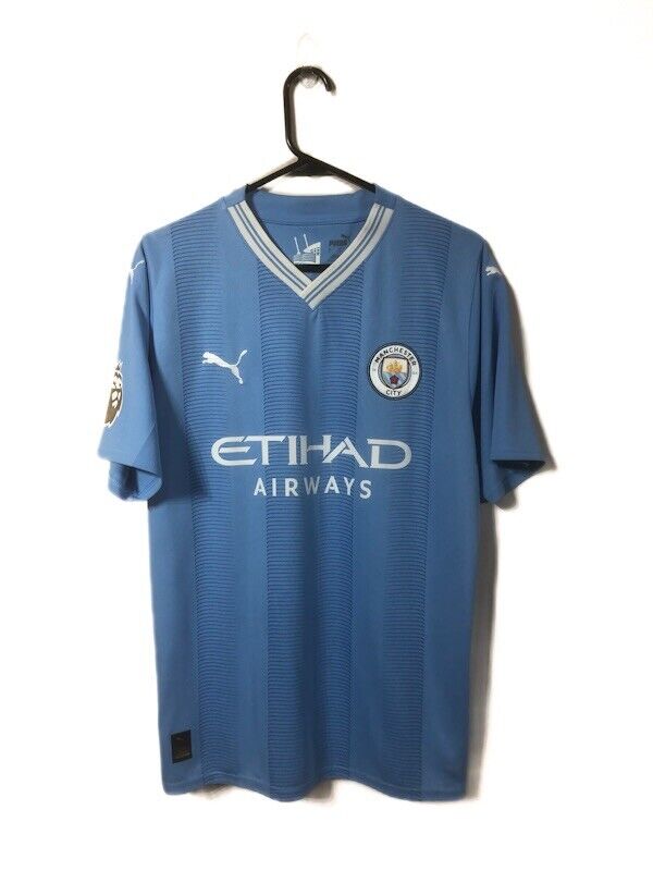 Haaland 9 Manchester City 2023 24 Large Home Shirt Excellent Condition 770438 01